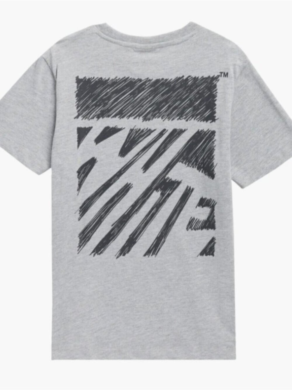 Off-White Kids' Scribble Graphic T-Shirt Grey XL